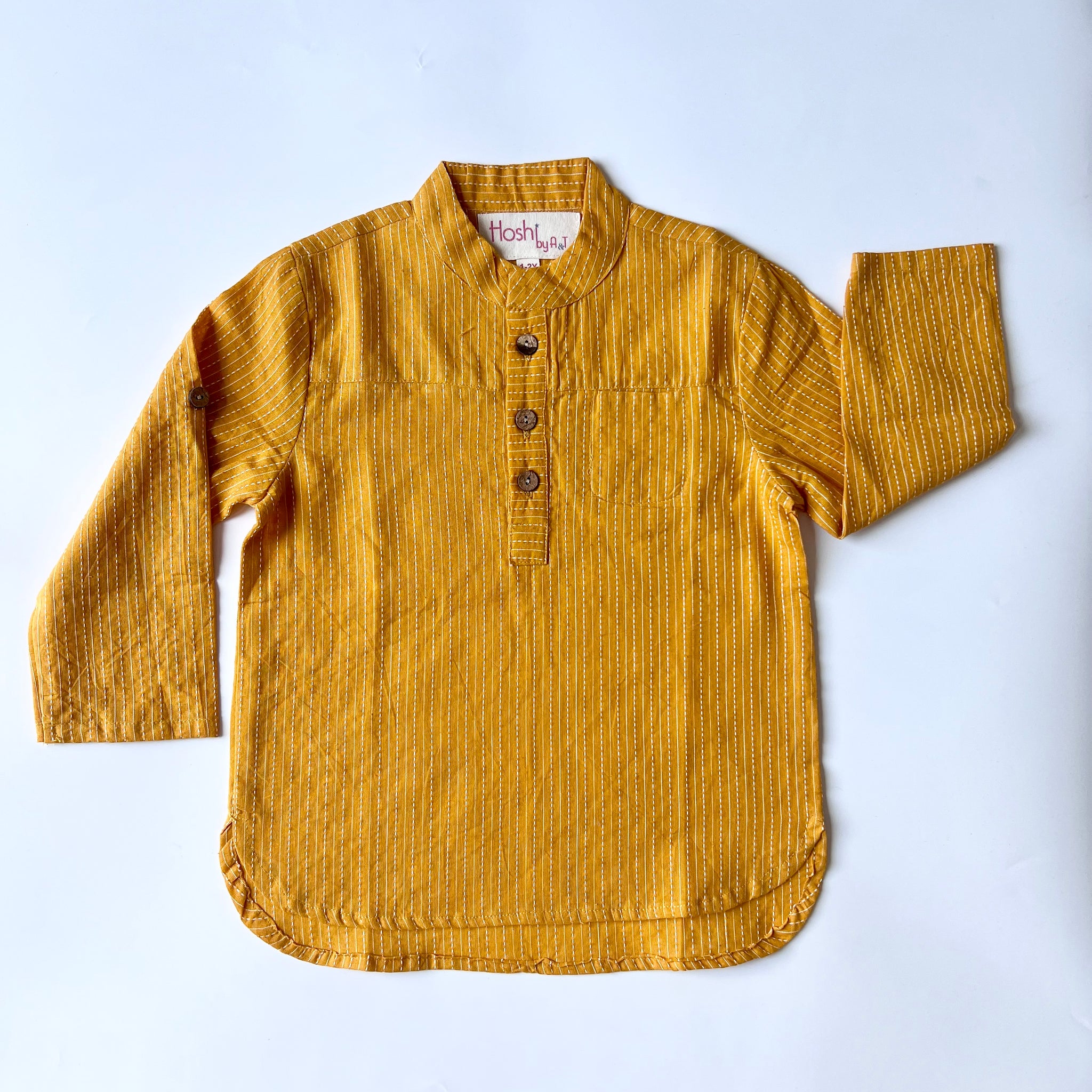 MUSTARD KAATHA KURTA SHIRT
