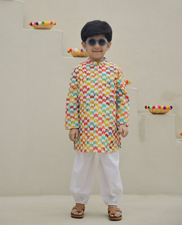 Teer Kaleidoscope Kurta Set