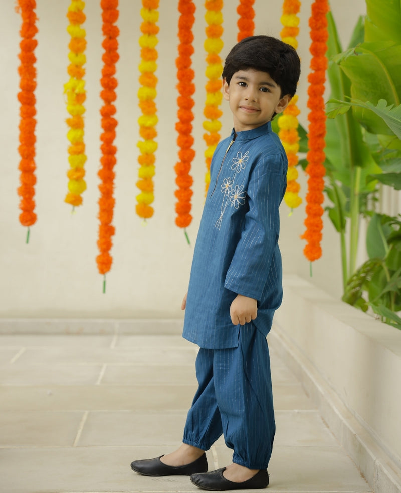 Blossom Breeze Boys Kurta Set