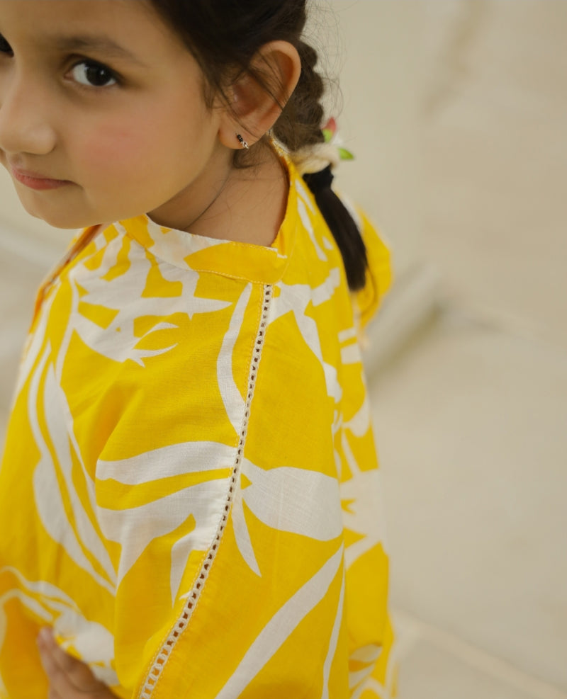 Yellow Pine Loose Kurta Set