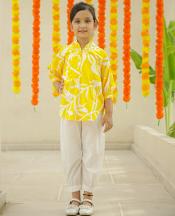 Yellow Pine Loose Kurta Set