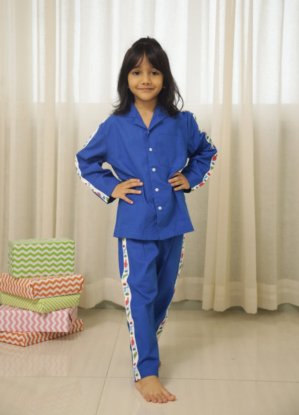 Electric Blue Dino Unisex Co-ord set