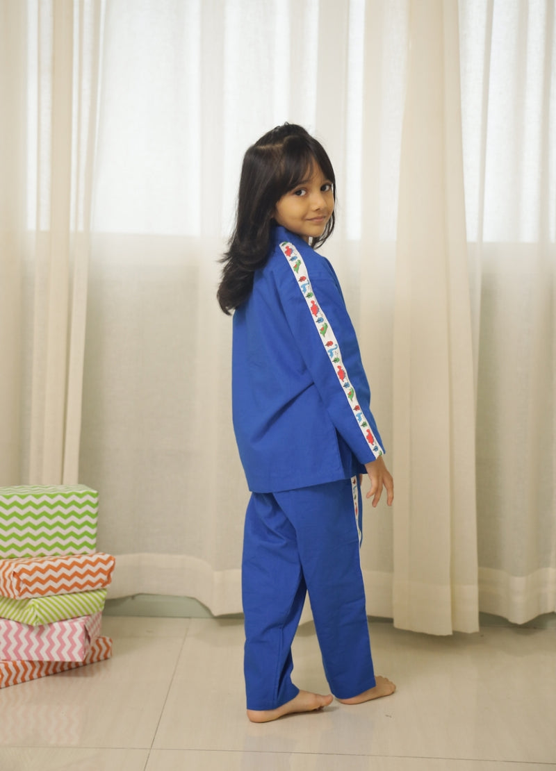 Electric Blue Dino Unisex Co-ord set