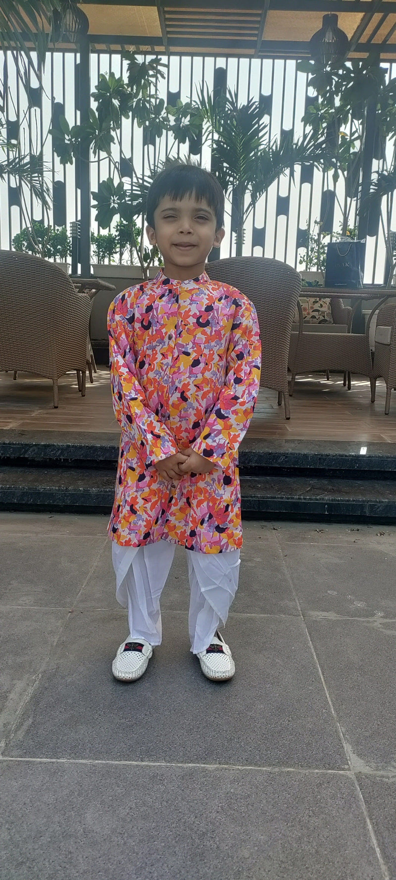 Bright Abstract Sherwani