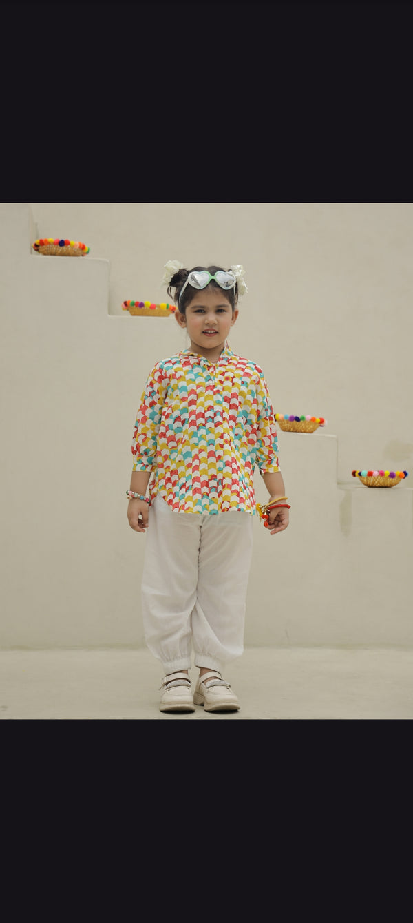 Teer Kaleidoscope Loose Kurta Set