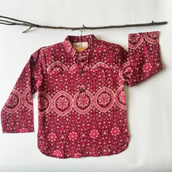 BOHEMIAN MAROON KURTA SHIRT