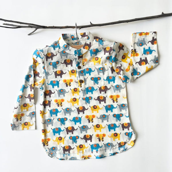 ELEPHANT PARADE KURTA SHIRT