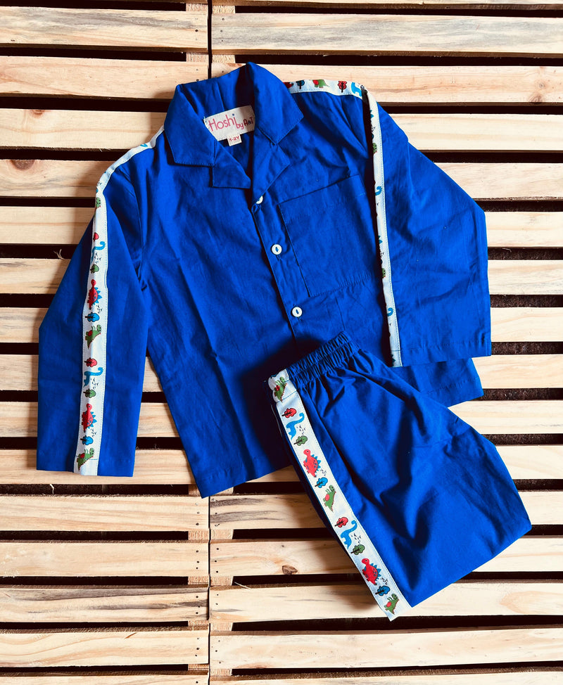 Electric Blue Dino Unisex Co-ord set