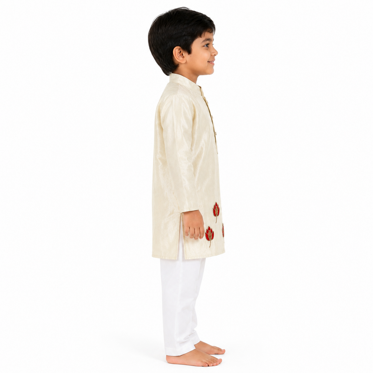 Ivory Lotus Kurta Pajama Set