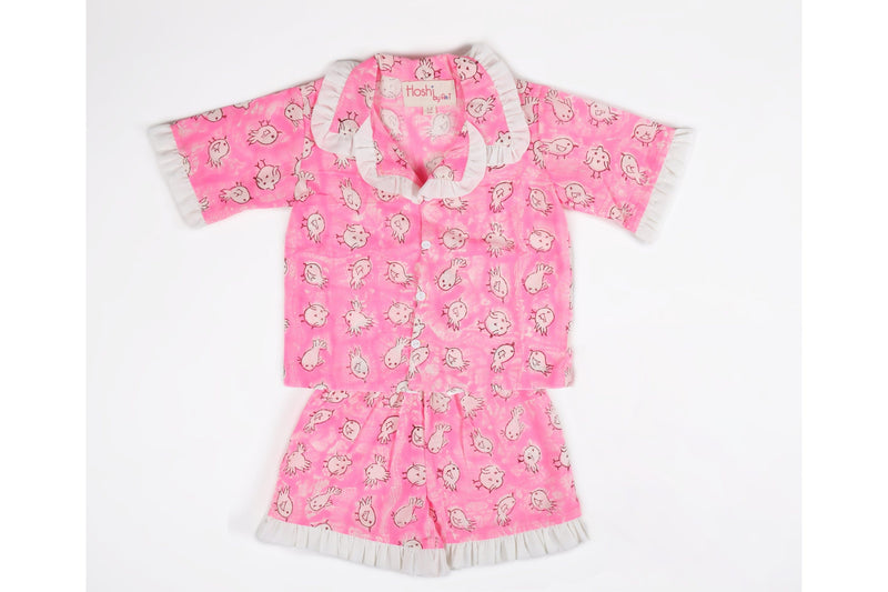 Chirpy Bird (Block Print) Lounge wear