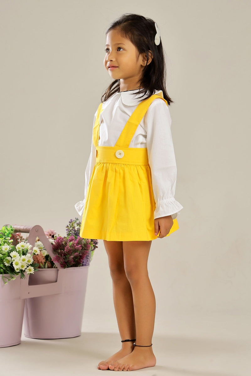 Sunshine Daisy Skirt Dungaree Set