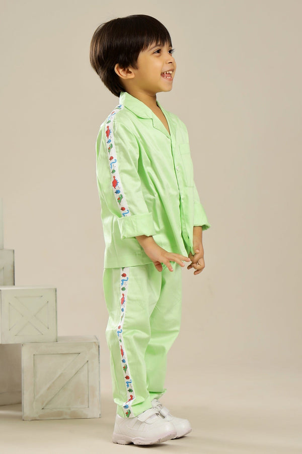 Mint Green Dino Unisex Co-ord Set