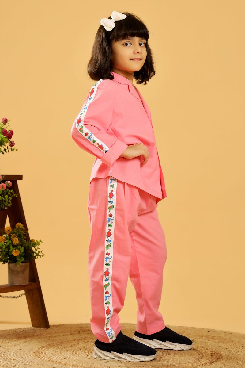 Pink Candy Floss Dino Land Unisex Co-ord set