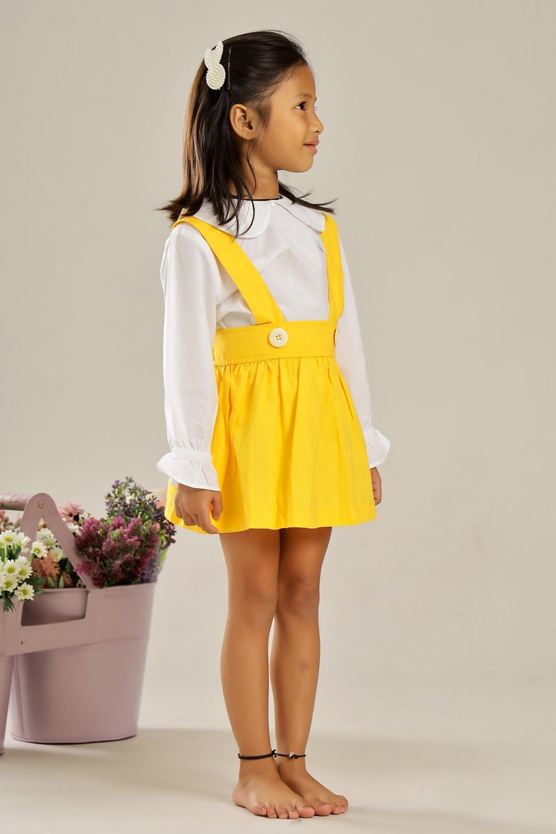 Sunshine Daisy Skirt Dungaree Set