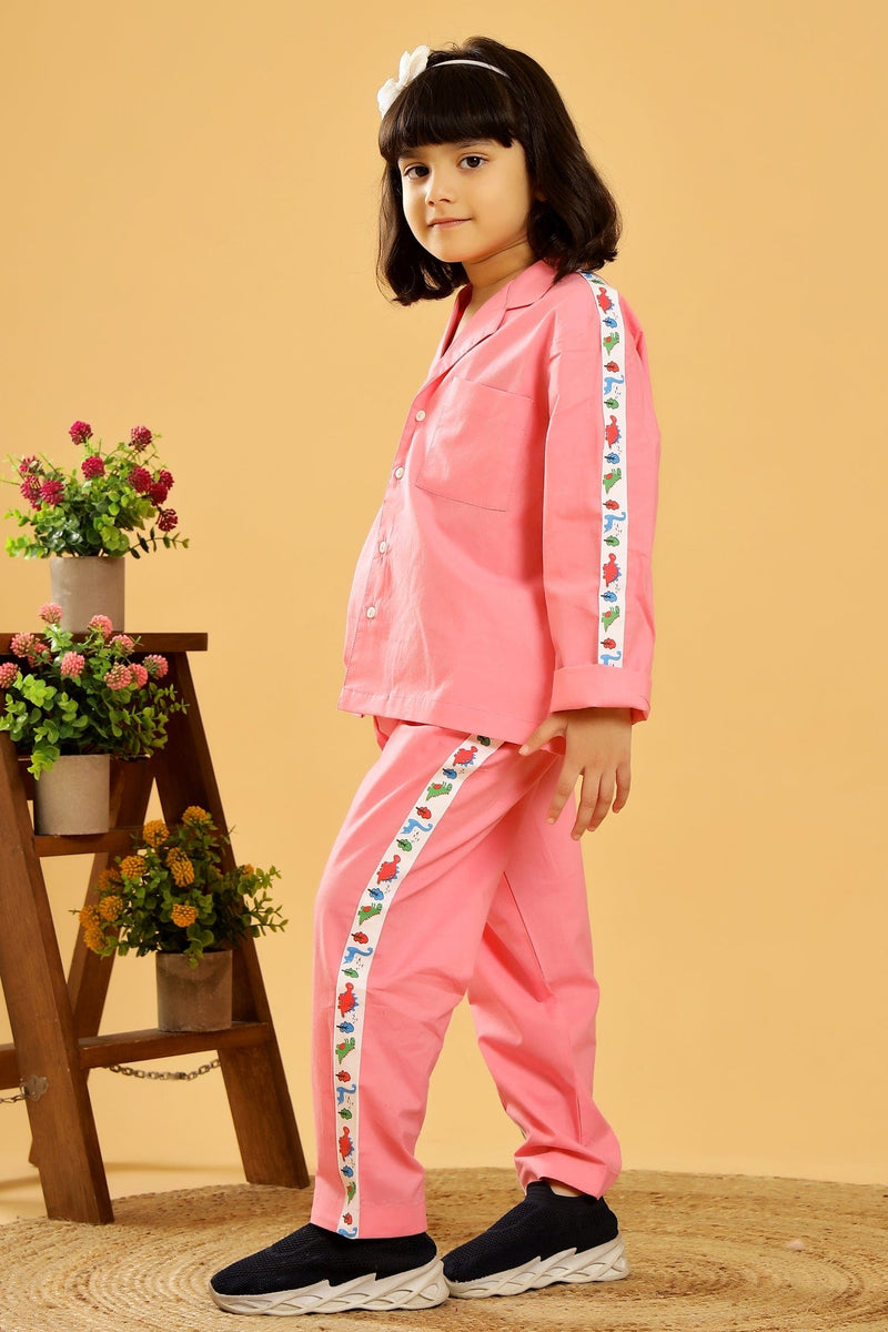 Pink Candy Floss Dino Land Unisex Co-ord set