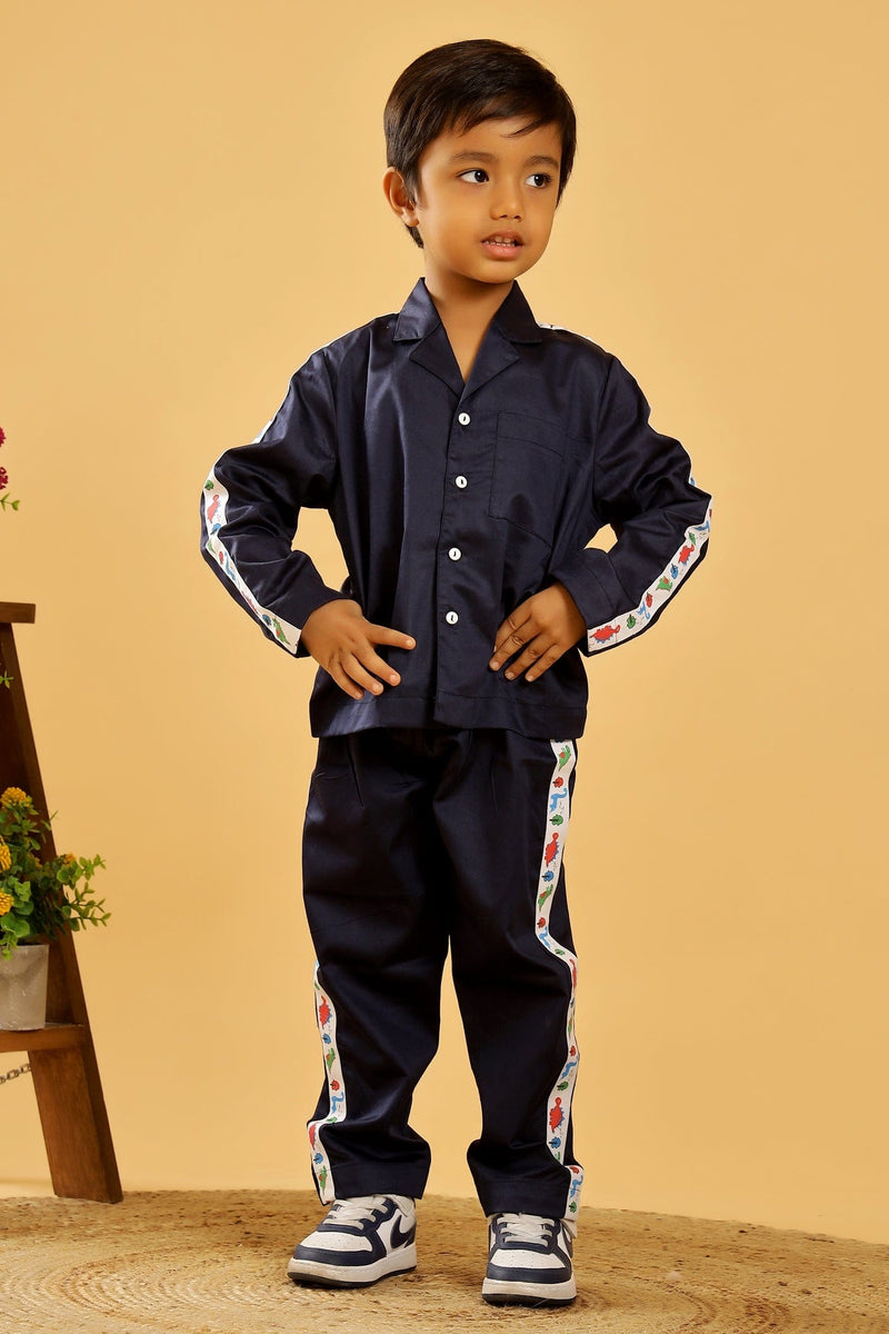 Midnight Blue Dino Unisex Co-ord set