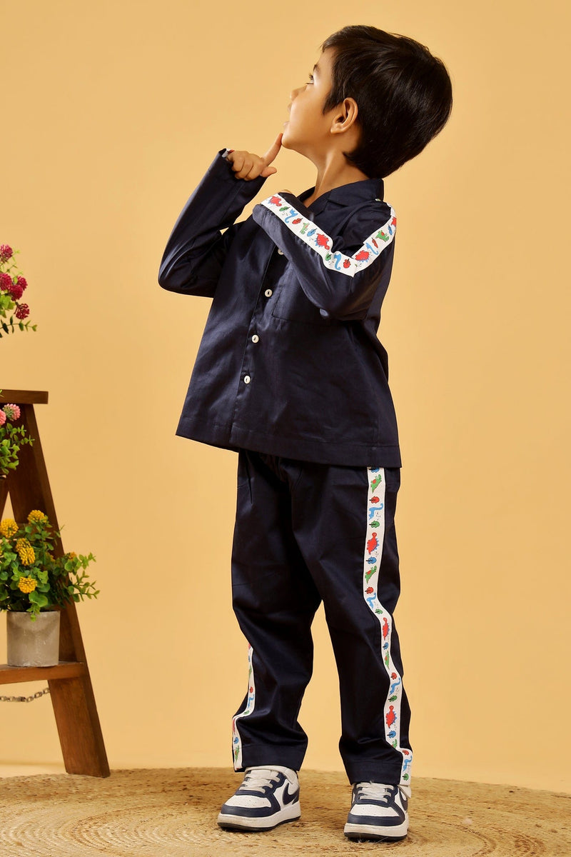 Midnight Blue Dino Unisex Co-ord set