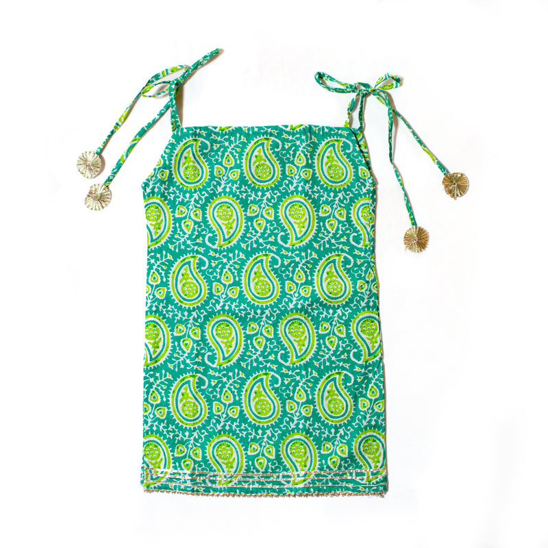 GREEN PAISLEY KURTI SHARARA