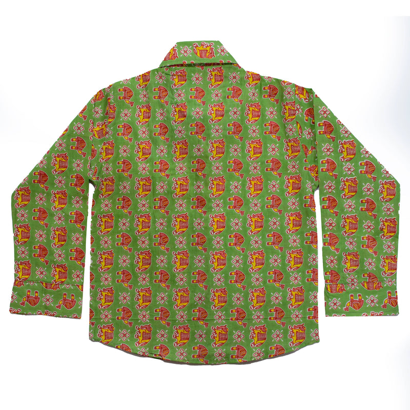 GREEN ELEPHANT CAMEL FULL SLEEVES SHIRT