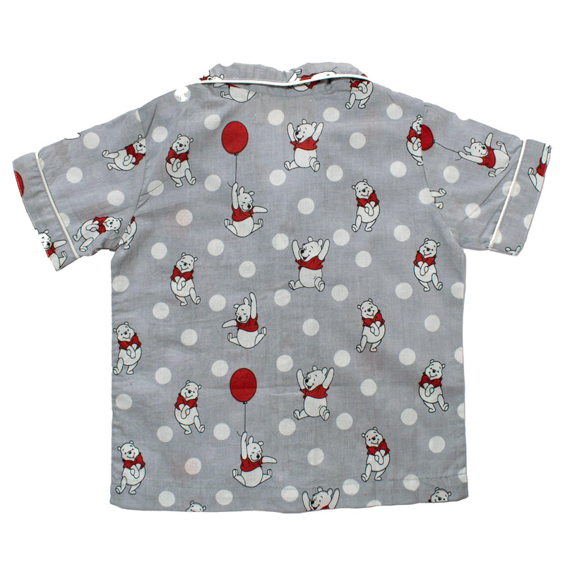 Pooh print Kids Modern night suit with shorts 100%Cotton