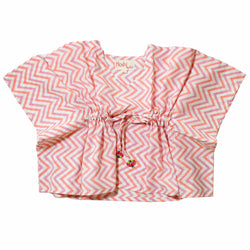 Pink punch kaftan top