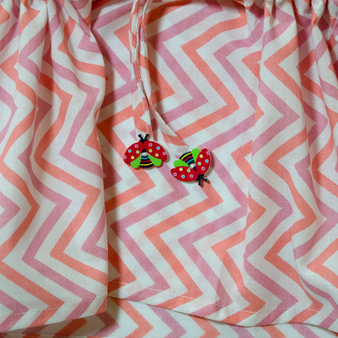 Pink punch kaftan top